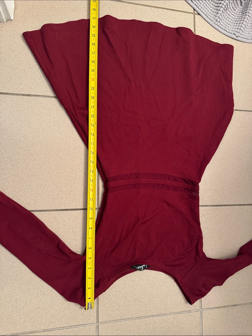 Yes to the Mesh burgundy dress LULUS size S - Picture 15 of 15